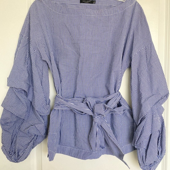 Women’s MAX JEANS blouse plaid top